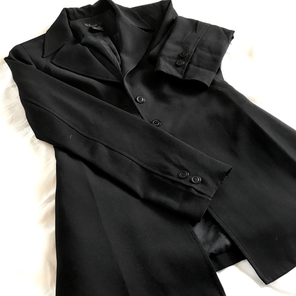 Black Longline Blazer